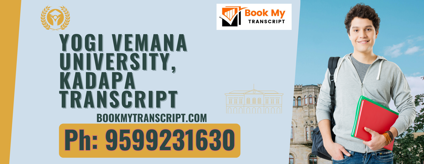 Yogi Vemana University, Kadapa Transcript, Moi, Degree Certificate, Duplicate Marksheet, lor-9599231630