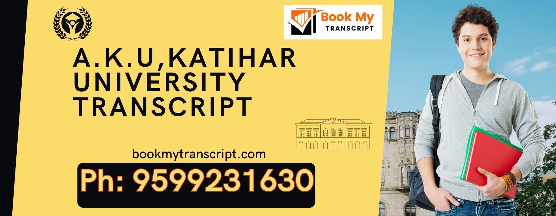 Aku, Katihar  University Transcript, Moi, Degree Certificate, Duplicate Marksheet, lor-9599231630