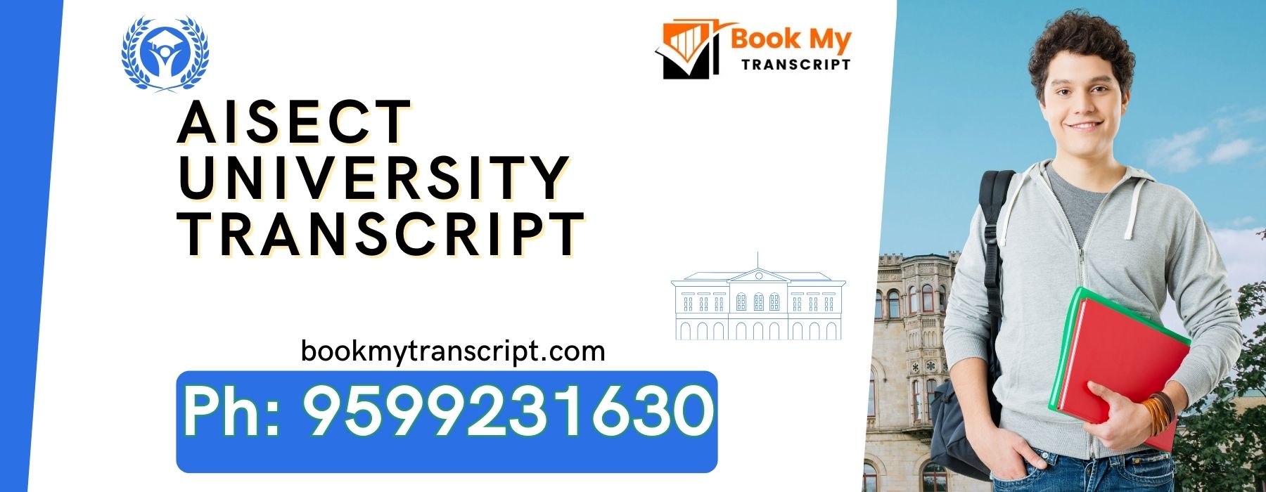 Aisect University Transcript, Moi, Degree Certificate, Duplicate Marksheet, lor-9599231630