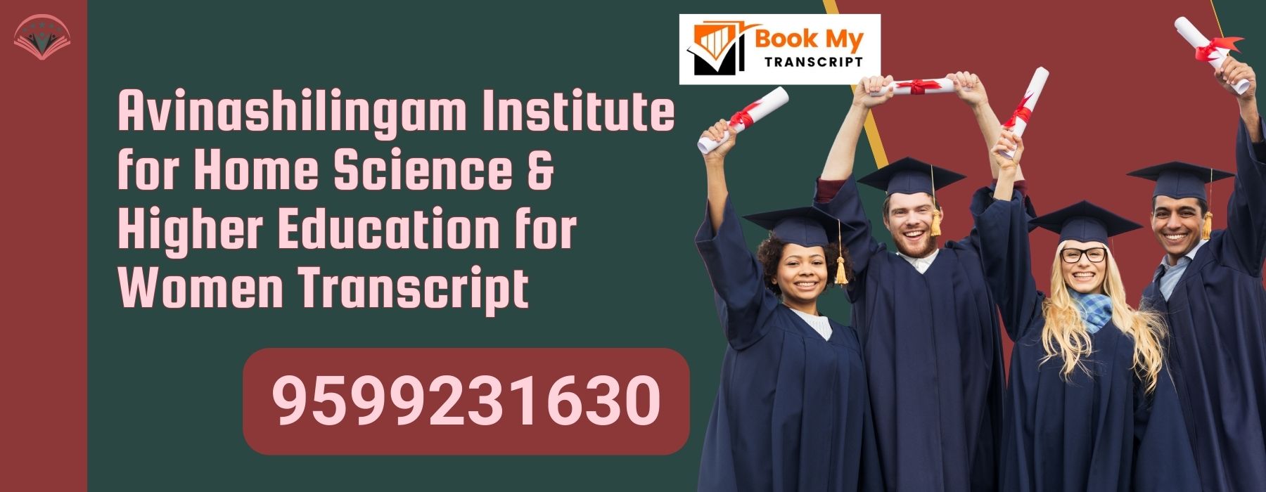 Avinashilingam Institute for Home Science & Higher Education for Women Transcript, Moi, Degree Certificate, 9599231630