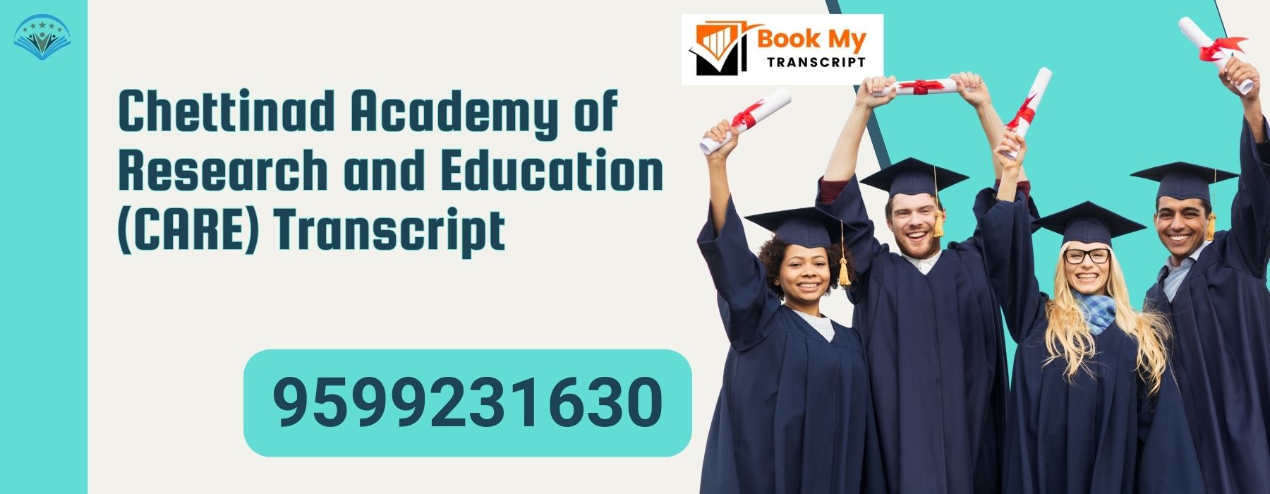 Chettinad Academy of Research and Education (care) Transcript, Moi, Degree Certificate 9599231630