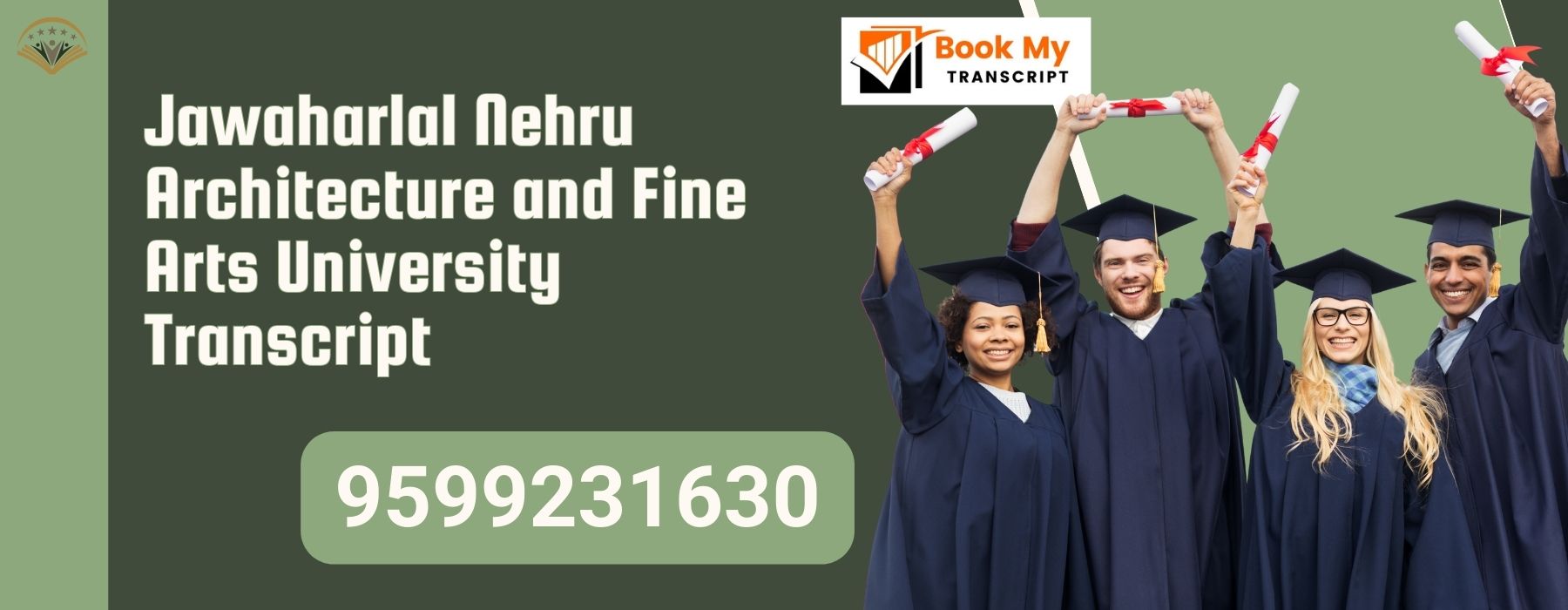 Jawaharlal Nehru Architecture and Fine Arts University Transcript, Moi, Degree Certificate, 9599231630