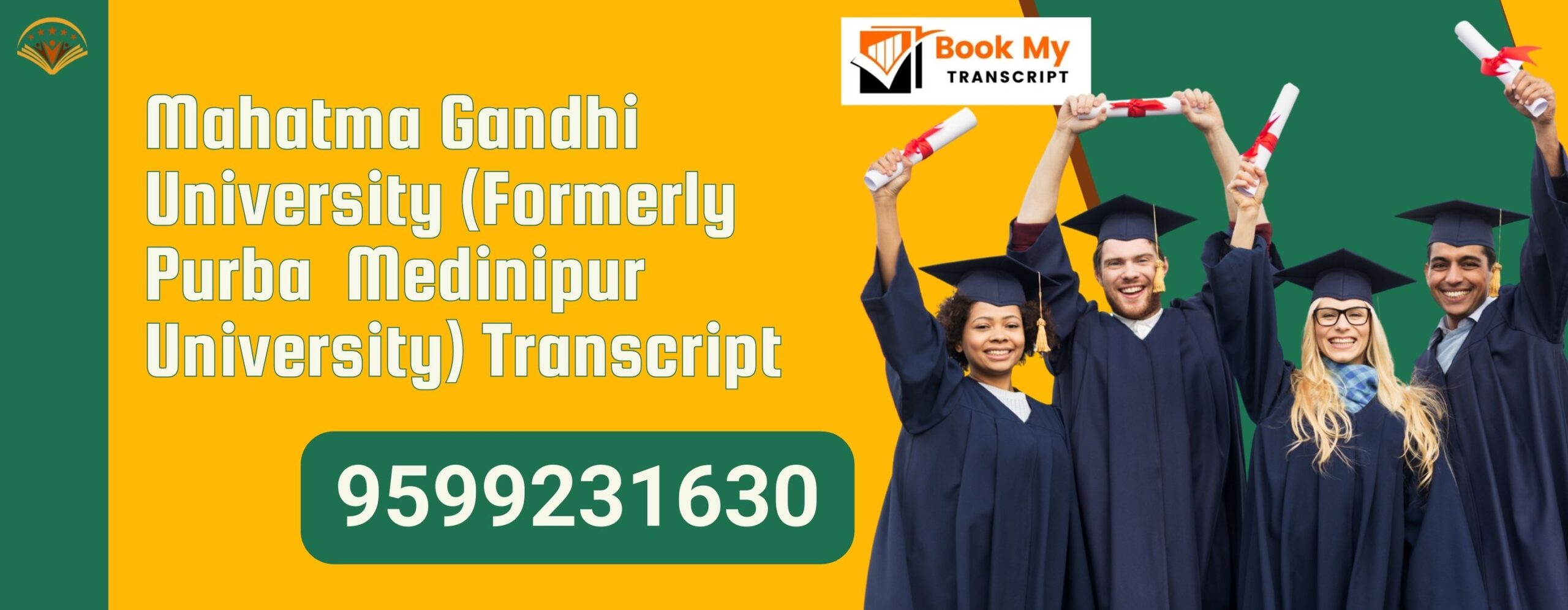 Mahatma Gandhi University (formerly Purba Medinipur University) Transcript, Moi, Degree Certificate 9599231630
