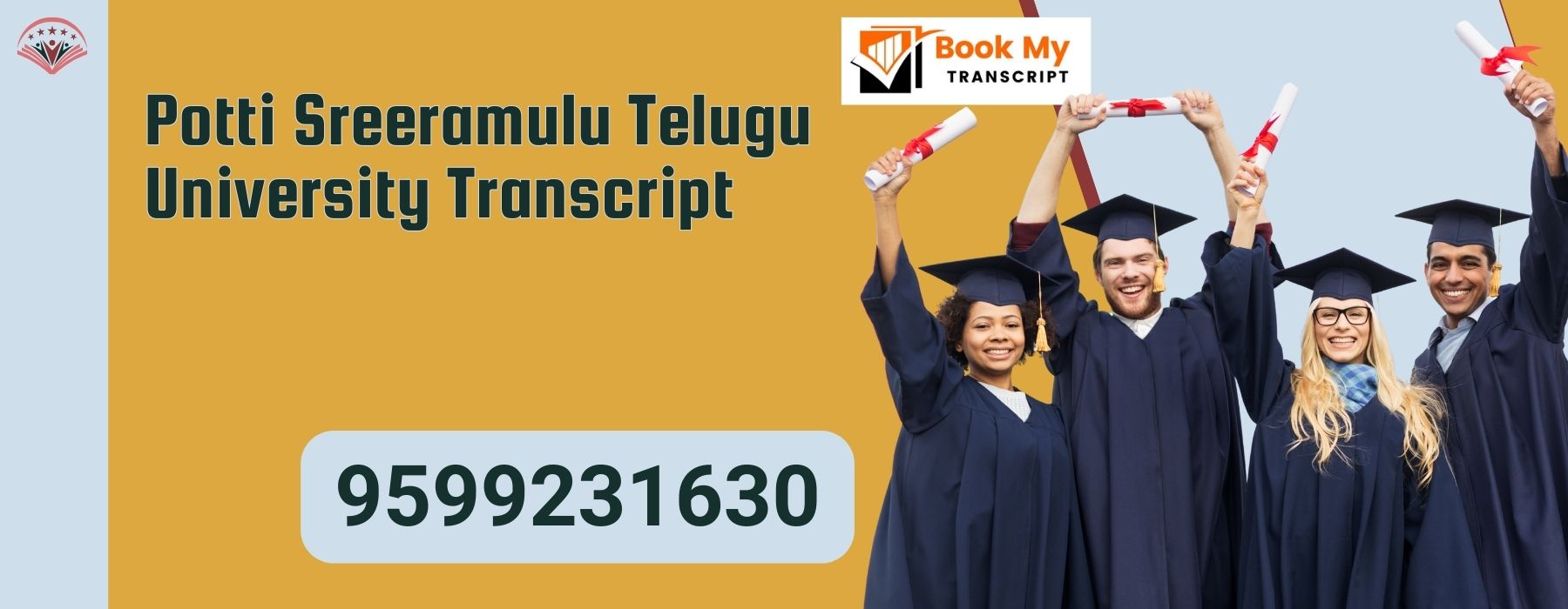 Potti Sreerulu Telugu University Transcript, Moi, Degree Certificate, 9599231630