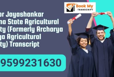 Professor Jayashankar Telangana State Agricultural University (formerly Acharya N.g. Ranga Agricultural University) Transcript, Moi, Degree Certificate, 9599231630