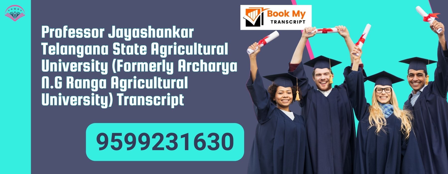 Professor Jayashankar Telangana State Agricultural University (formerly Acharya N.g. Ranga Agricultural University) Transcript, Moi, Degree Certificate, 9599231630
