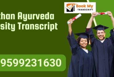 Rajasthan Ayurveda University Transcript, Moi, Degree Certificate 9599231630