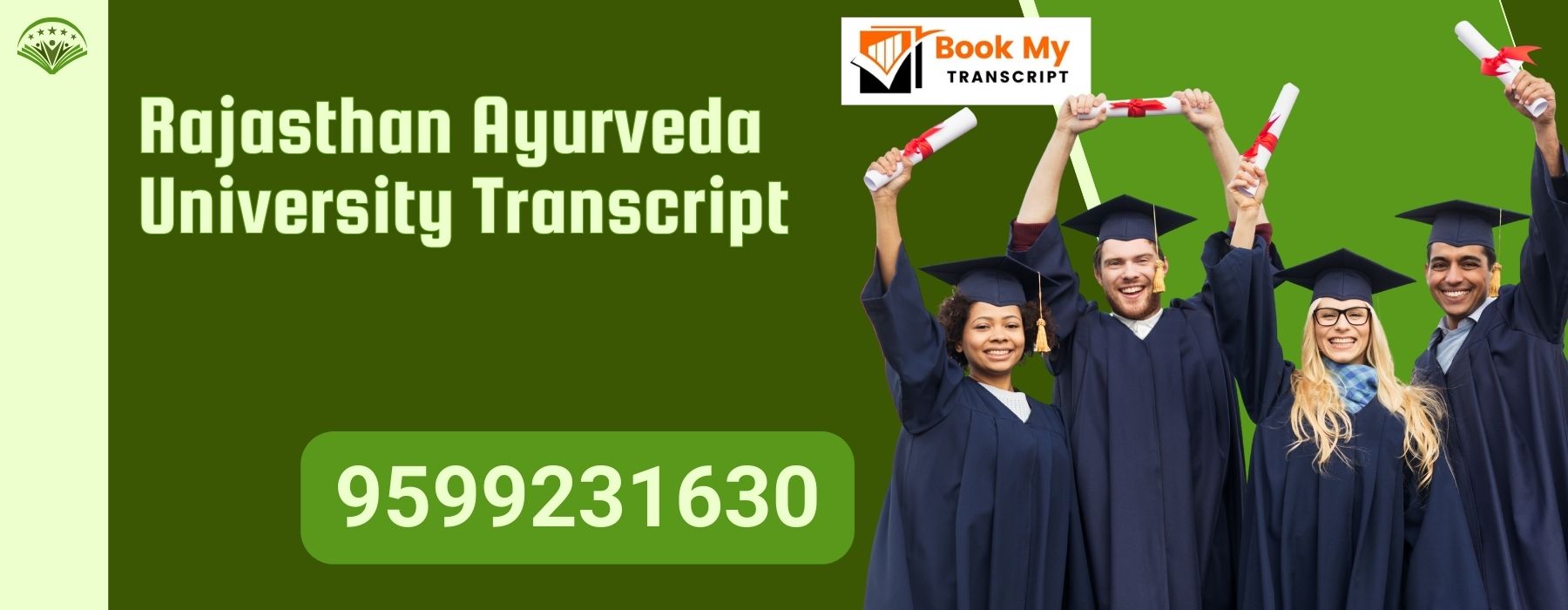 Rajasthan Ayurveda University Transcript, Moi, Degree Certificate 9599231630