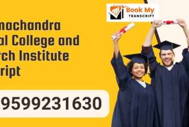Sri Ramachandra Medical College and Research Institute Transcript, Moi, Degree Certificate 9599231630