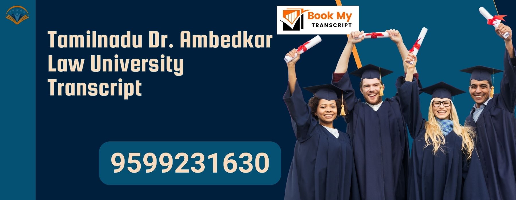 Tamil Nadu Dr. Ambedkar Law University Transcript, Moi, Degree Certificate, 9599231630