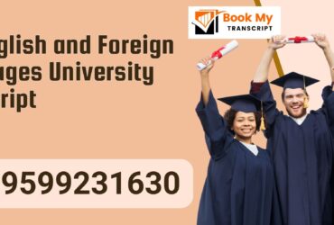 The English and Foreign Languages University Transcript, Moi, Degree Certificate, 9599231630
